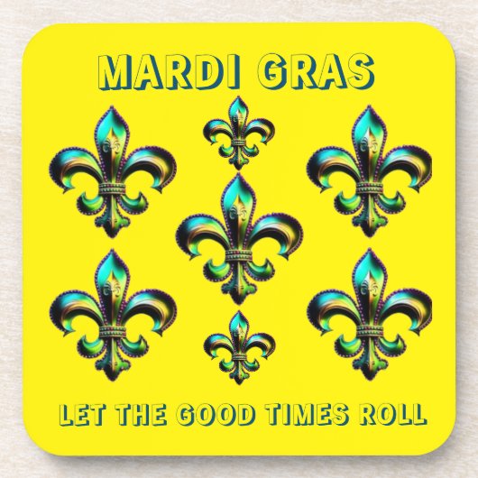 Dessous-de-verre Mardi Gras Fleur De Lis (Devant)