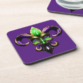 Dessous-de-verre Mardi Gras Fleur De Lis (Côté gauche)