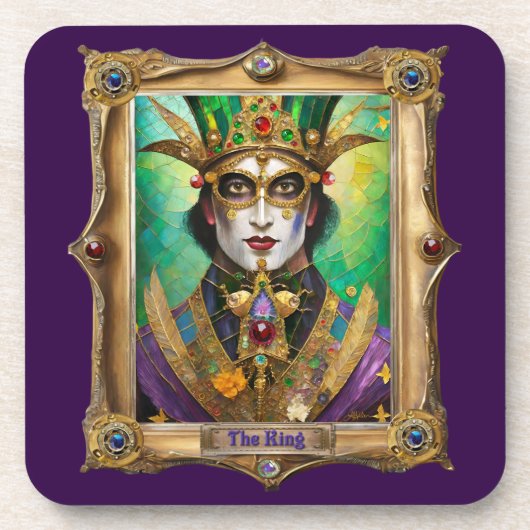 Dessous-de-verre Mardi Gras Realm Portraits - Le Roi (Devant)