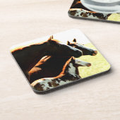 Dessous-de-verre Mares et Chevaux à l'épreuve (Côté gauche)