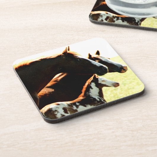 Dessous-de-verre Mares et Chevaux à l'épreuve (Côté gauche)