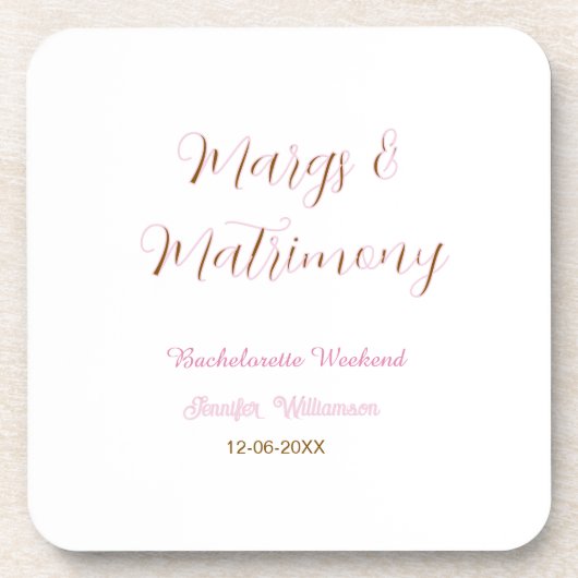 Dessous-de-verre Margs et matrimone ajouter nom date enterrement de (Devant)