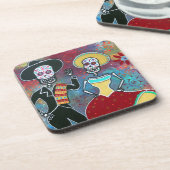 DESSOUS-DE-VERRE MARIACHI DE DIA DE LOS MUERTOS BAILAR (Côté gauche)