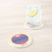 Dessous de verre Mariage de Bow rose (Côté)