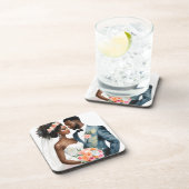 Dessous-de-verre Mariage de couple afro-américain (Côté Droit)