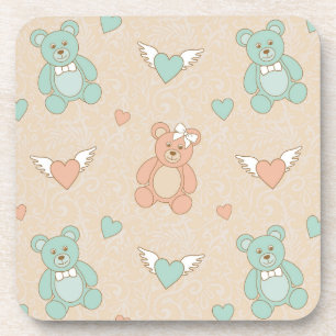 Dessous-de-verre Mariage-nounours