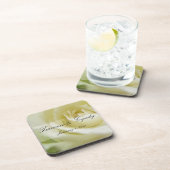 Dessous-de-verre Mariage personnel White Rose (Côté Droit)