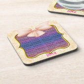 Dessous de verre Mariages de Bow rose (Côté gauche)