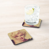 Dessous-de-verre Marilyn dans le noir (Côté Droit)