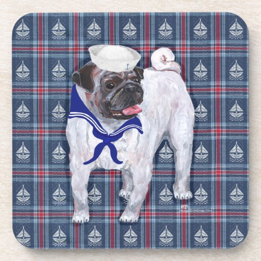Dessous-de-verre Marin Pug (Devant)