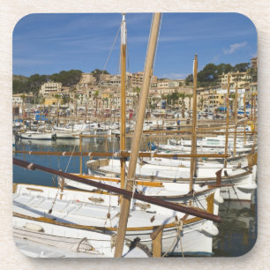 Dessous-de-verre Marina, Port de Soller, côte ouest, Majorque,