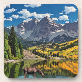 Dessous-de-verre Maroon bells (Devant)