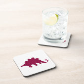 Dessous-de-verre Maroon Dinosaur (Côté Droit)