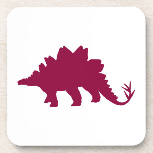 Dessous-de-verre Maroon Dinosaur
