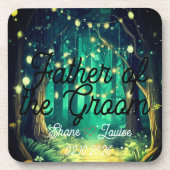 Dessous-de-verre Marque de table de mariage avec nom (Devant)