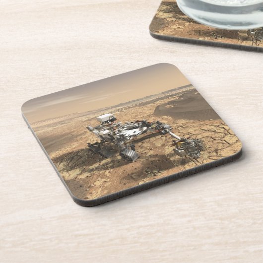 Dessous-de-verre Mars 2020 Rover Sur La Surface De Mars. (Côté gauche)