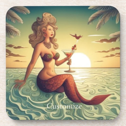 Dessous-de-verre Martini Classy Mermaid Thunder_Cove (Devant)