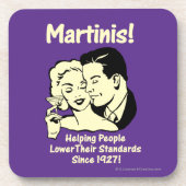 Dessous-de-verre Martinis : Aider à abaisser les normes (Devant)