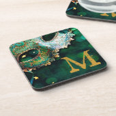 Dessous-de-verre Mascarade Masque Masque Costume Hal Monogramme Boi (Côté gauche)