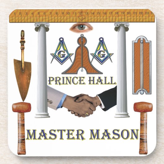 Dessous-de-verre Mason maître de Prince Hall (Devant)