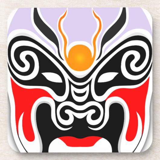 Dessous-de-verre Masque de dragon tribal (Devant)