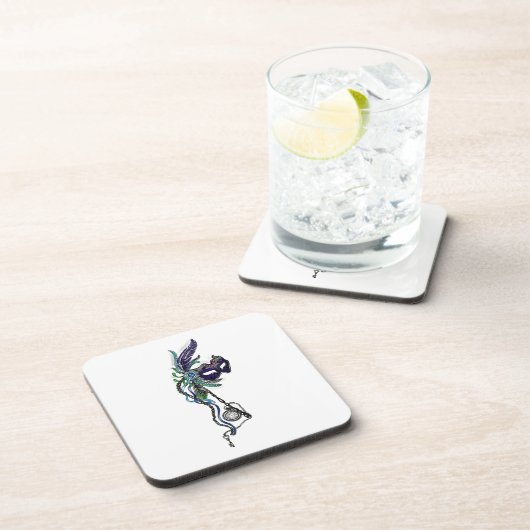 Dessous-de-verre Masque Mardi Gras avec montre de poche (Côté Droit)