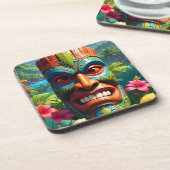 Dessous-de-verre Masque Tiki (Côté gauche)