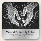 Dessous-de-verre Massage Thérapie Guérison Mains Énergie Spa Bien-ê (Devant)