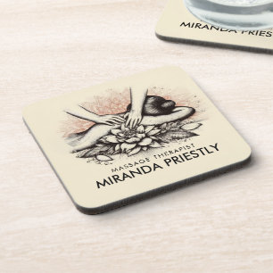 Dessous-de-verre Massage Thérapie Guérison Mains Énergie Spa Bien-ê