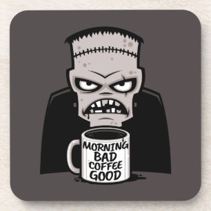 Dessous-de-verre Matin Mauvais Café Bon Monstre Réanimé