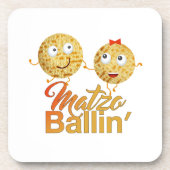 Dessous-de-verre Matzo Ballin'. Pâque, Seder Pesach (Devant)