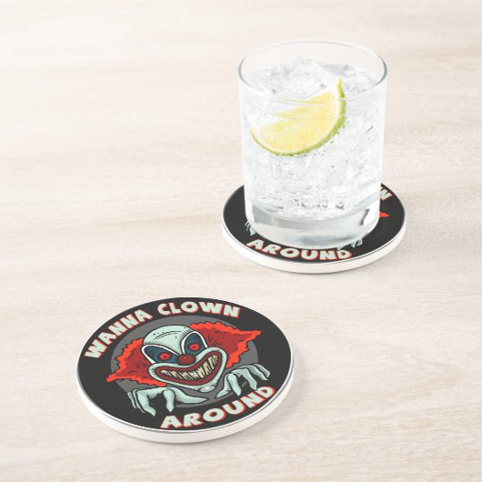 Dessous de verre mauvais de grès de clown (Côté)