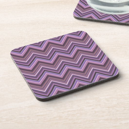 Dessous-de-verre Mauve zigzag stripes (Côté gauche)