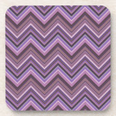 Dessous-de-verre Mauve zigzag stripes (Devant)