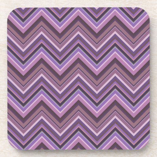 Dessous-de-verre Mauve zigzag stripes (Devant)