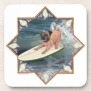 Dessous-de-verre Mec Pug Surfeur