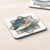 Dessous-de-verre Mec Pug Surfeur (Côté gauche)
