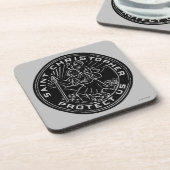 Dessous-de-verre Médaille de Christopher de saint (Côté gauche)