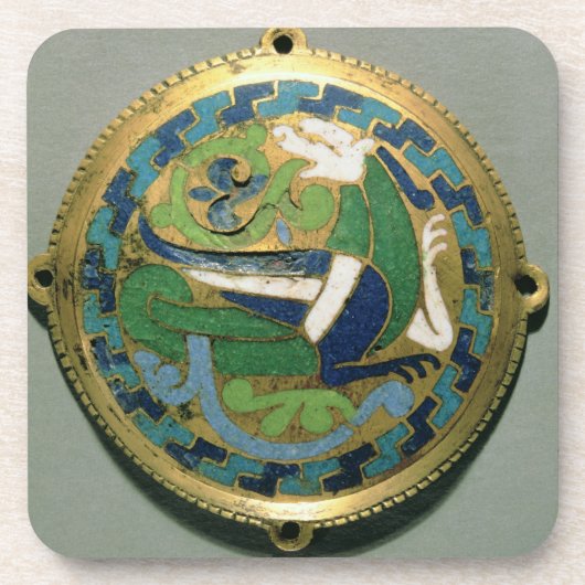 Dessous-de-verre Médaillon dépeignant un dragon, Français, de (Devant)