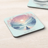 Dessous-de-verre Méditation nature apaisante (Côté gauche)