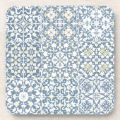 Dessous-de-verre Mediterranean Tiles, Moroccan, Majolica, Azulejo (Devant)