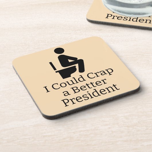 Dessous-de-verre Meilleur président Beverage Coaster (Côté gauche)
