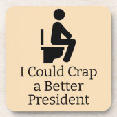 Dessous-de-verre Meilleur président Beverage Coaster (Devant)