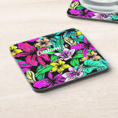 Dessous-de-verre Mélange de fleurs tropicales Thunder_Cove (Côté gauche)