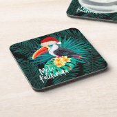 Dessous-de-verre Mele Kalikimaka Oiseaux de la jungle tropicale (Côté gauche)
