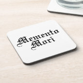 Dessous-de-verre Memento Mori - Phrase latine (Côté gauche)