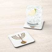 Dessous-de-verre menorah or (Côté Droit)