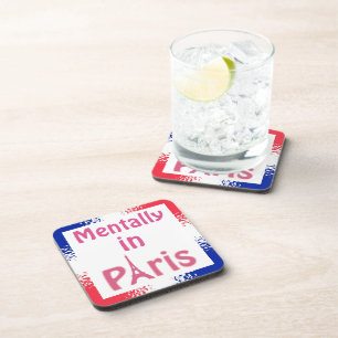 Dessous-de-verre Mental In Paris Beverage Coaster
