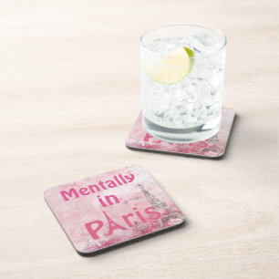 Dessous-de-verre Mental In Paris Beverage Coaster