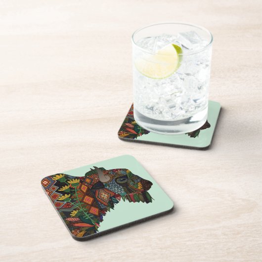 Dessous-de-verre menthe de bison (Côté Droit)